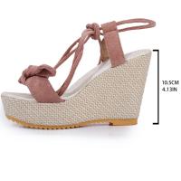 Sandalias de tacón de cuña a la moda para mujer, zapatos informales de verano - details 0