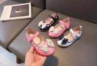 Zapatos planos de cuero para niñas pequeñas, zapatillas clásicas de princesa con lazo, a la moda, para primavera y verano, 2024 - details 3