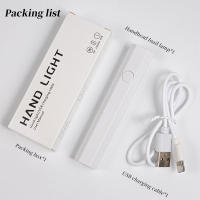 Mini lámpara secadora portátil de mano, Luz LED UV para curar todas las herramientas de arte de uñas recargables de Gel - details 6