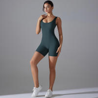Body sin mangas para mujer, ropa elástica de una pieza, ropa de gimnasio, ropa deportiva - details 53