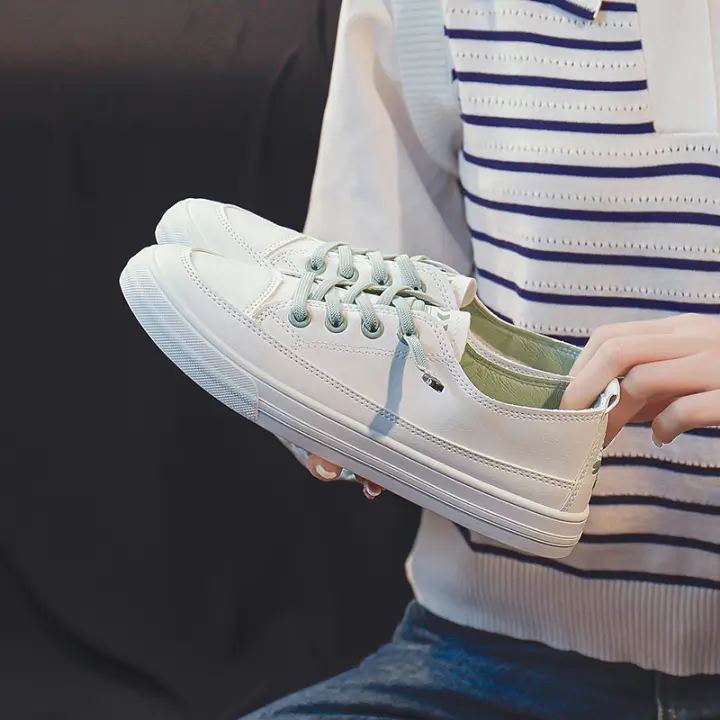 Zapatos blancos pequeños zapatillas coreanas zapatos de mujer zapatos casuales estudiantes zapatos planos zapatos de maternidad - 1