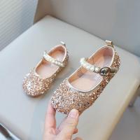 Zapatos de cuero con diamantes de imitación brillantes para niñas, zapatos de cristal para niñas, zapatos planos de vestir para niñas, fiesta de boda, perlas, abalorios ostentosos - details 6