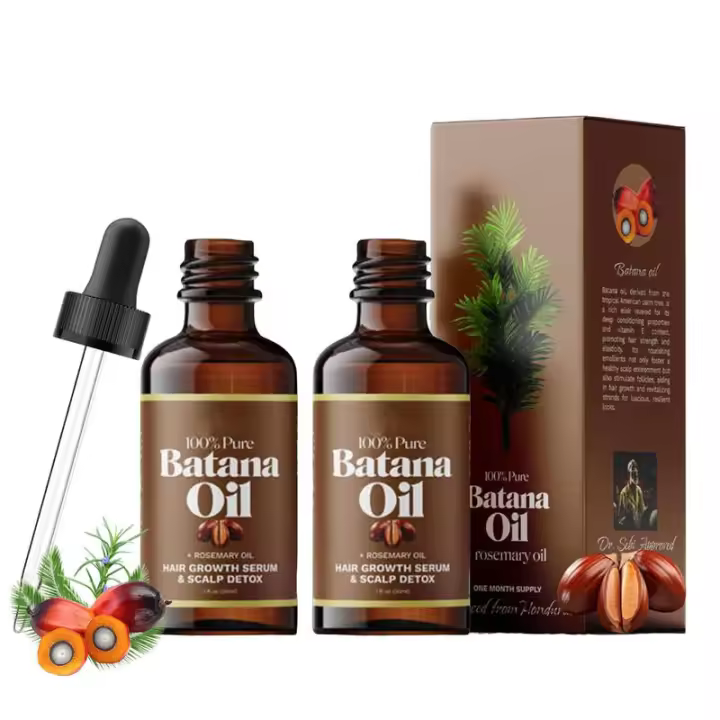 Crecimiento, mejora 100% crudo, sin refinar, aceite natural, fuerza revitalizada, promueve el espesor para mujeres y hombres, aceite para el cuidado del cabello, 30ML - 1