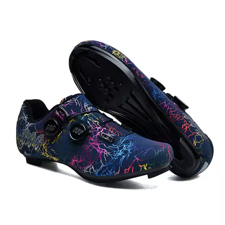 Zapatos de Ciclismo de Carretera Auto-Bloqueantes Zapatos Deportivos MTB SPD con Suela Plana para Ciclistas de Más Velocidad - 1