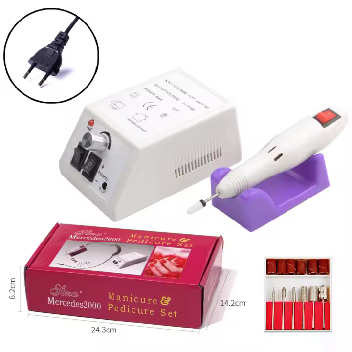 Taladro Eléctrico para uñas, Aparato para manicura, eliminadores de esmalte de Gel, juego de manicura - 1