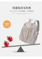 Bolso para mujer Mochila estética Diseño de moda Bolsos para niña Tela plisada Cordón Lindo Mochila fina Mochila escolar súper ligera plegable - details 10