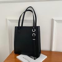 Bolso de mano estilo europeo y americano para mujer, correa ajustable para el hombro, cierre de cremallera, bolso espacioso para el trabajo y salidas informales (marrón café/marrón oscuro/negro/caqui), bolso de viaje, diseño minimalista, correa con hebill - details 6