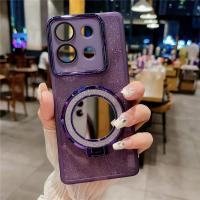 Para pocox6 Glitter Plating funda, soporte para Xiaomi poco x7 pro f6 pro x6 funda de silicona con soporte Poco X6 M6 x7pro - details 6