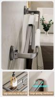 Toallero de instalación de presión negativa al vacío para baño, montado en la pared, gran espacio, espacio ventilado, aluminio, a prueba de herrumbre - details 3