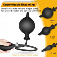 Dispositivo de dilatación Anal, expansor Anal inflable, dispositivo de patio trasero, tapón Anal inflable, suministros para adultos - details 1