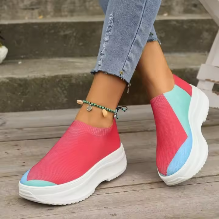 Zapatos sin cordones para mujer, calzado deportivo informal para exteriores - 1