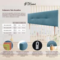 Cabecero de Polipiel o Tela Acualine Liso con Botones y Patas Tapizado de Alta Gama Cabezal Lujo Cama Dormitorio Moderno Acolchado (Tela Beige, 145x105cm (Camas 120/135/140)) - details 17