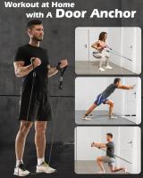 Juego de bandas de resistencia, cuerda de tracción de tensión para hombres y mujeres, bandas de ejercicio para Fitness, gimnasio en casa, equipo de entrenamiento de fuerza - details 7