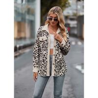 Chaqueta de mujer 2025Chaqueta de PANA con estampado de leopardo, camisa de manga larga, abrigo Casual ligero - details 1