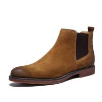 Nuevos botines esmerilados, zapatos de vestir de cuero genuino, botas de hombre Chelsea de ante Martin - details 0