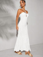 Elegante Vestido Halter para Mujer 2025 Vestido Largo de Fiesta Sirena Corte Premium Ajustado - details 6