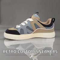 Logotipos de skate para hombre y mujer, zapatillas de baloncesto de cuero informales de corte bajo, compatibles con las temporadas de verano e invierno - details 4