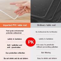 【Very thick】YOUYOU Mall 5.0MM  4-12 Seater PVC Tablecloth Transparent Rectangular Heat Resistant Waterproof soft glass Table cov - details 4