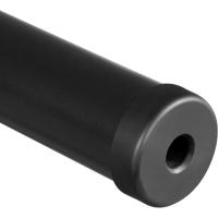 Taburete sintético Alto Redondo Ajustable en Altura con Dos reposapiés, Silla de Cocina con Marco de Metal para Cocina, Restaurante Bistrot Negro - details 8