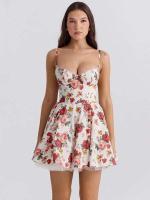 Vestido de Verano Doble Capa Camisola Articat con Correa de Spaghetti Slim, Elegante Falda de Princesa sin Espalda - details 4
