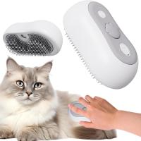 Cepillo de vapor para gatos 5 en 1 - Cepillo de vapor autolimpiante para gatos y perros - Cepillos para gatos antiestáticos y de bajo ruido para gatos de interior - Adecuado para una variedad de mascotas de pelo largo y corto - details 0
