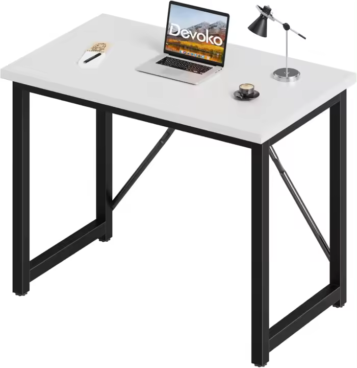 Escritorio Pequeño para Ordenador 100 x 50 x 73 cm Mesa de Oficina en Casa - 1