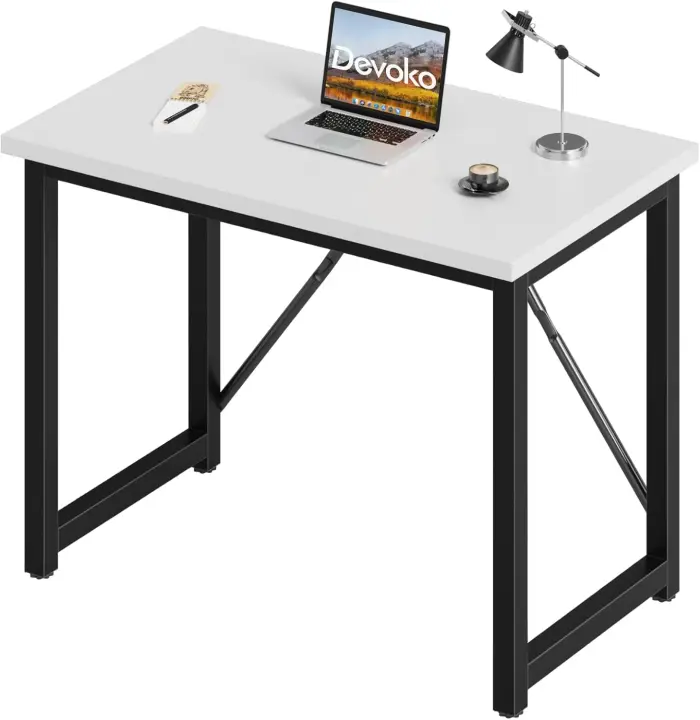 Escritorio Pequeño para Ordenador 100 x 50 x 73 cm Mesa de Oficina en Casa - 1