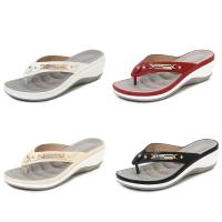 Zapatillas de mujer Nueva moda Sandalias antideslizantes Sandalias de playa para mujer Chanclas de ocio al aire libre con punta abierta - details 1