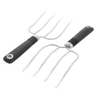 Tenedor para carne de piezas, tenedores para asar aves de corral, pollo asado con agarre antideslizante, tenedores de pavo para barbacoa y Pros de Acción de Gracias, 2 uds. - details 7