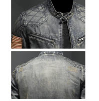 Chaquetas vaqueras de algodón para hombre, cortavientos Retro, ropa de moda, Otoño e Invierno - details 6