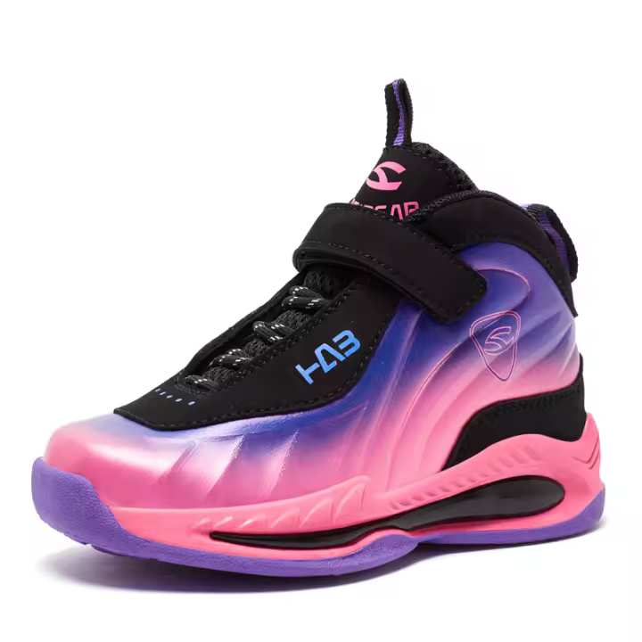 Zapatillas de Baloncesto para Niños de Cuero Impermeable Cómodas para Entrenamiento en Gimnasio - 1