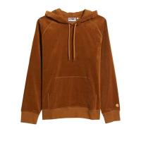 Sudadera con capucha de pana marrón pesada bordada con logotipo premium de alta calidad Decheng Oem - details 9