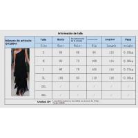 Vestidos asimétricos con flecos en los hombros, moda entre las mujeres - details 0