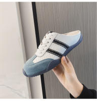Dexun zapatos media zapatillas nuevo feo lindo medio arrastre zapatos deportivos planos casuales de gran tamaño zapatos de las mujeres 41-43 - details 18