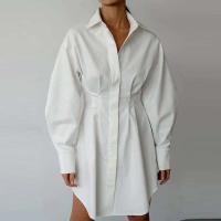 Vestido Elegante de Manga Larga y Ajustado Estilo Sencillo para Mujeres de Oficina Tono Primaveral - details 0