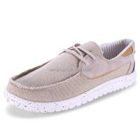 Zapatos deportivos de travesía para hombre de lona de marca informal de pollo de fondo plano de alta calidad Jinjiang - details 3