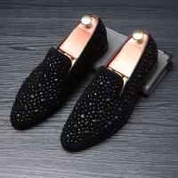 2022- Perú Italia Zapatos formales de cuero de fiesta negros informales para hombre - details 10