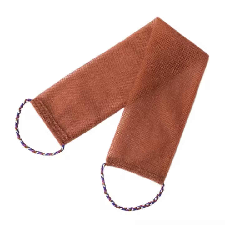 Toalla exfoliante para la espalda, tira larga de 3 uds., espuma rápida, depurador de ducha de secado rápido, elástico con cuerda de baño - 1