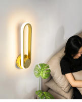 Aplique de pared sencillo para decoración del hogar, lámpara de noche para dormitorio y sala de estar, apliques de luz LED Bdside de 220V y 110V - details 0