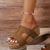 zapatos de zapatilla de tacón de cuña de verano para mujer - details 3