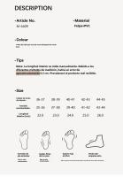 Zapatos de confinamiento transpirables antideslizantesy cálidos de suela gruesa de colores sólidos zapatillas mullidas para el hogar - details 0