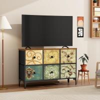 Cómoda, Cómoda para Dormitorio, Unidad de Almacenamiento, Armario con 12 cajones de Tela, Muebles de Dormitorio, cómoda para Cocina, Oficina, Pasillo, Estilo rústico - details 10