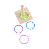 Juguetes de anillo de Color apilables, suministros para mascotas, trucos de juego, entrenamiento de IQ, patio de recreo, Plataforma para loros, juguete para masticar pájaros - details 6