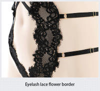 Disfraces femeninos para adultos, monos de peluche de encaje, sujetador abierto, conjuntos de lencería corporal porno, bragas eróticas sin entrepierna, sujetador, traje sexual para mujer - details 19