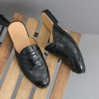 Zapatillas de cuero con punta en relieve para hombre, zapatos cómodos, ligeros, informales, formales, talla 38-47 - details 19