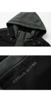 Chaquetas de invierno para hombre, parka gruesa con capucha extraíble, Color sólido, a prueba de viento, Bolsillo grande, novedad de 2024 - details 5