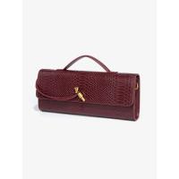 Bolsa de cena horizontal para mujer, bolso baguette vintage, órgano versátil, un hombro inclinado - details 1