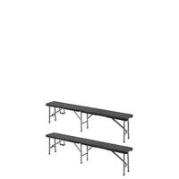 Mesa Plegable de Plástico Efecto Ratán 180x75x73cm Multifuncional Portátil con Asas Resistente a la Intemperie - details 10