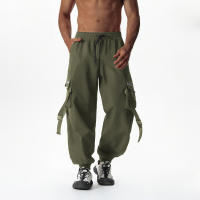 Pantalones de trabajo de marca de moda de verano para hombre, pantalones largos holgados e informales ajustados, pantalones largos de moda - details 24