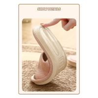 Zapatillas de lino transpirables para hombre y mujer, chanclas antideslizantes para interiores y el hogar, zapatos planos cómodos para la playa - details 5